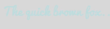 Image with Font Color BBDDDD and Background Color D8D8D8